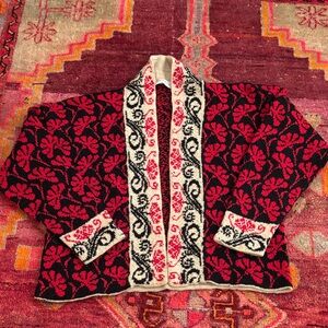 LAST CHANCE! Gorgeous hand knit wool sweater, one of a kind